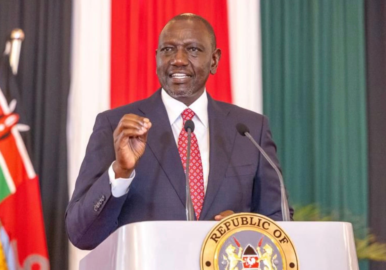 File Image of President William Ruto at Eldoret State Lodge.